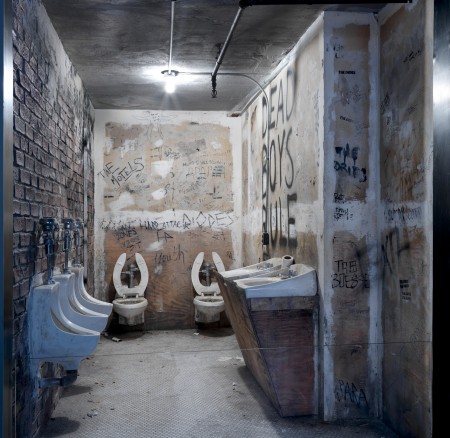 Facsimile of CBGB bathroom